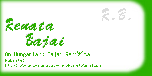 renata bajai business card